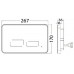 Sanitop-Wingenroth Sense Flush Plate for Frame System 30345 3 (Pack of 1  Black  30347 7 - B071DQ15CC